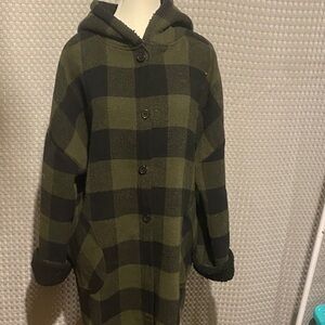 RD Style Black and Green Plaid Jacket